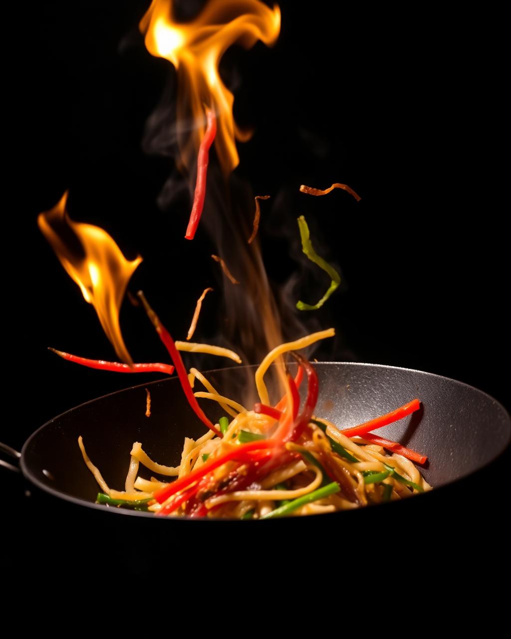 Wok cooking